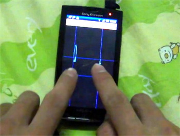 sony ericsson xperia x10 mulititouch